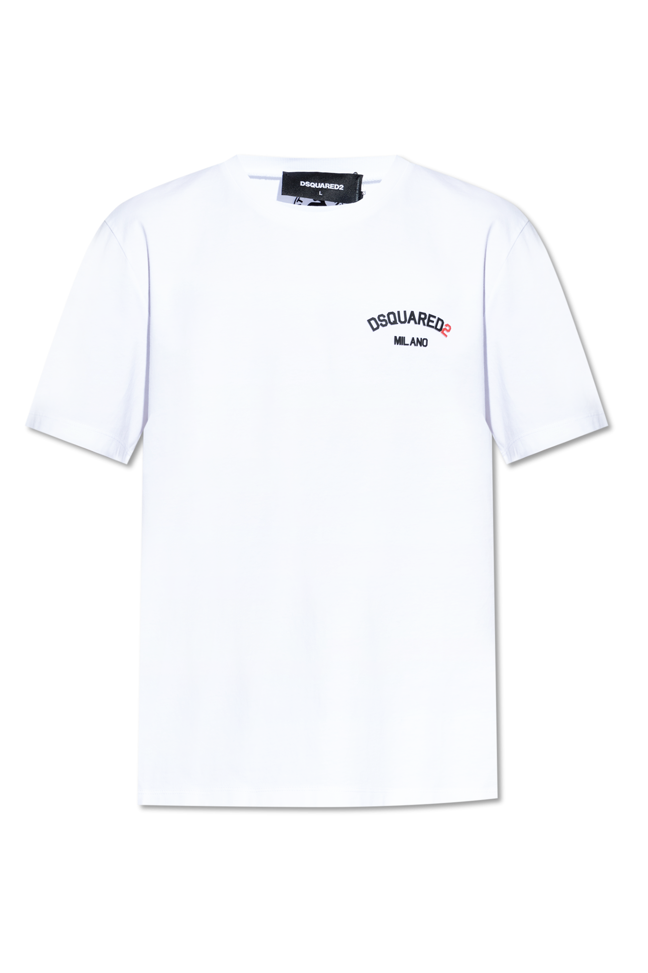 White T-shirt with embossed logo Dsquared2 - Vitkac GB
